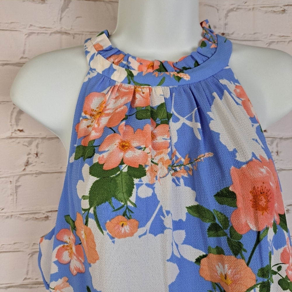 Vince Camuto Floral Print Fit & Flare Dress - Picture 4 of 12